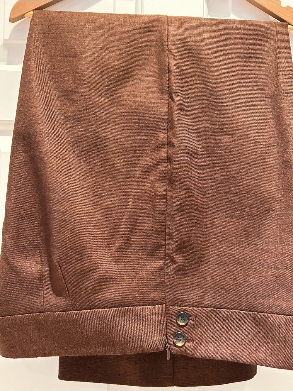 Talbots Wide Leg Pants in Rich Brown